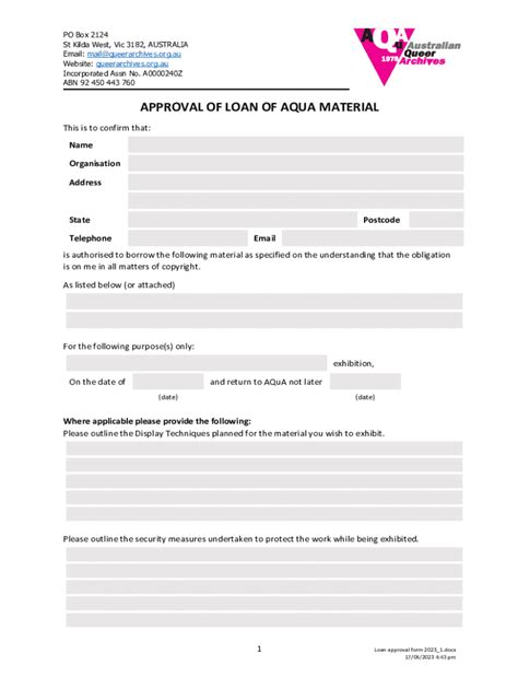 Fillable Online Australian Queer Archives Fax Email Print Pdffiller