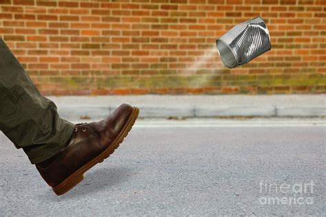 Kicking The Can Down The Road Photograph By Victor De Schwanberg