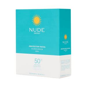 Protector Solar Nude Display Facial Spf X Sobres Ml Prebel