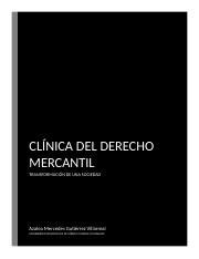 entregable I clinica del derecho mercantil docx CLÍNICA DEL DERECHO