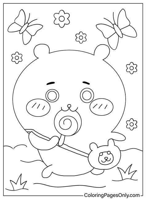 Chiikawa Coloring Page Free Printable Coloring Pages