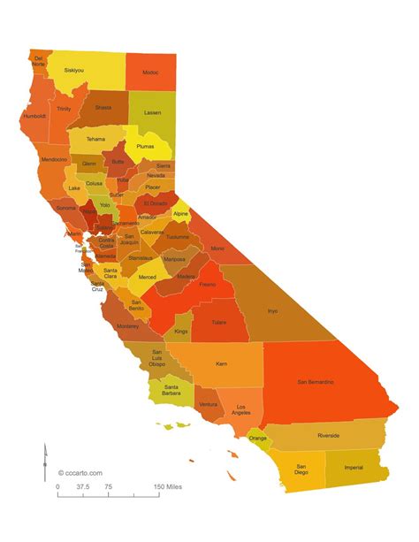 map of california and counties 1