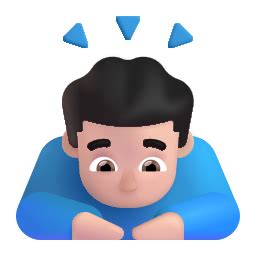 Hombre Haciendo Una Reverencia Tono De Piel Claro Emoji