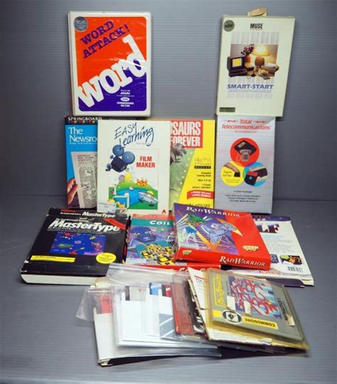 Vintage Floppy Disk Assortment Includes Games Educational Programs