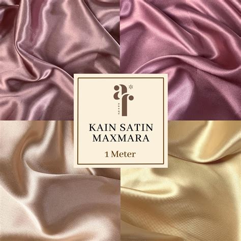 Jual Meter Kain Satin Silk Charmuse Premium Maxmara Lux Sateen