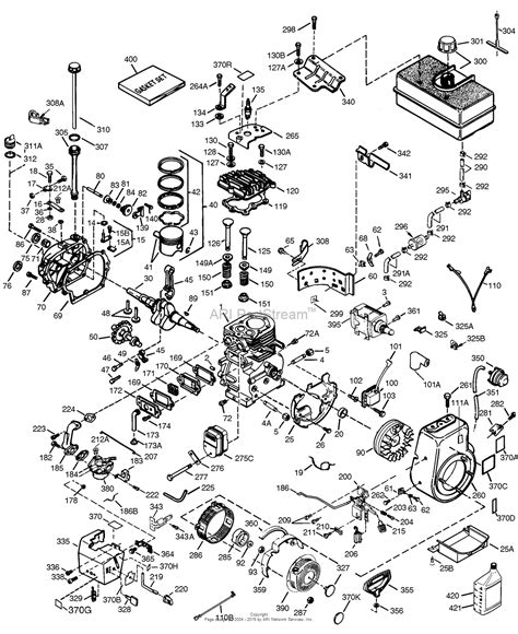 Tecumseh HM100 159182R Parts Diagram For Engine Parts List HM1003