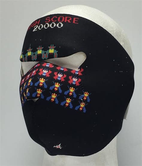 Galaga Neoprene Face Mask - Iron Horse Helmets and Biker Pizza Outlaws