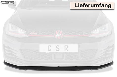 Spoiler pod přední nárazník CSR CUP VW Golf 7 GTI GTD 13 17 černý