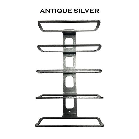 5 Bottle Wall Mounted Wine Rack Metal Display Stand Holder Burbage