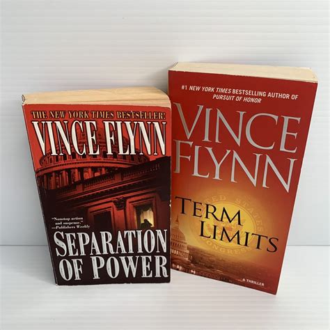 Lot Of Vince Flynn Paperback Books Term Limits Separation Of Power