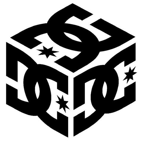 Dc Shoes Cube Stickers Vinyl Decal Stickers Vinyl Decals Logo