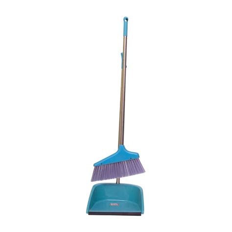 Yangjinlian Upgrade Broom And Dustpan Set Large Size And Stiff Broom