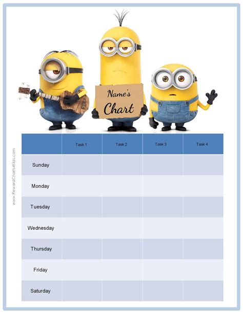 Behavior Charts With The Minions