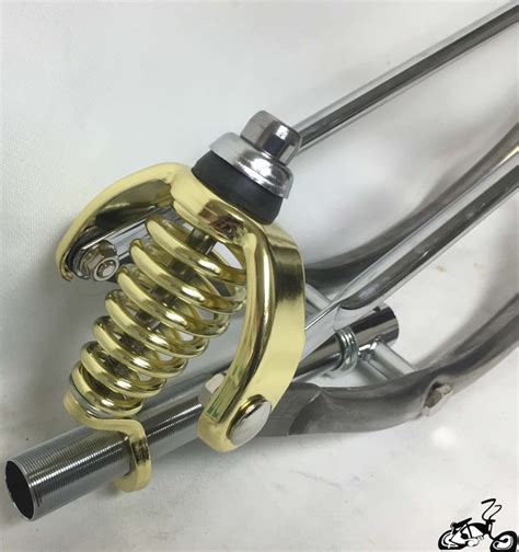 Springer Fork Bent Raw Gold Chrome