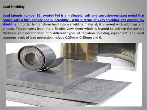 Ppt Types Of Radiation Shielding Materials Powerpoint Presentation