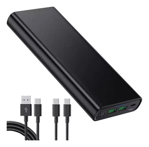 Cargador Portatil Mah Usb C W Pd Power Bank Bater Mercadolibre