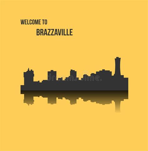 Silueta De La Ciudad Del Congo De Brazzaville Ilustración del Vector - Ilustración de historia ...