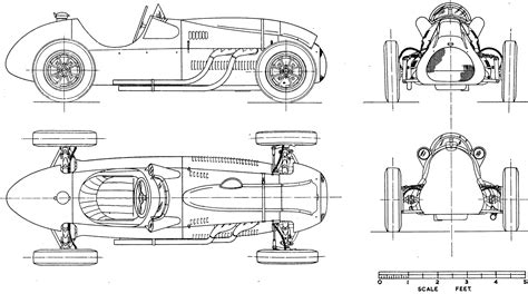 Cooper Bristol T20 F1 Gp 1952 Blueprint Download Free Blueprint For 3d Modeling