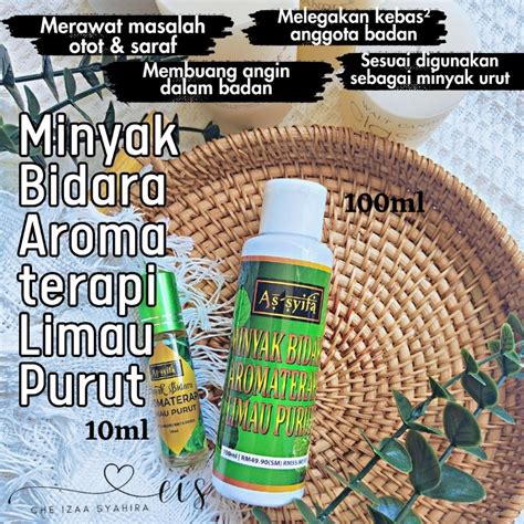 Minyak Angin Bidara Aromaterapi Limau Purut Minyak Urut Minyak Angin 🔥🔥ready Stock🔥🔥sakit