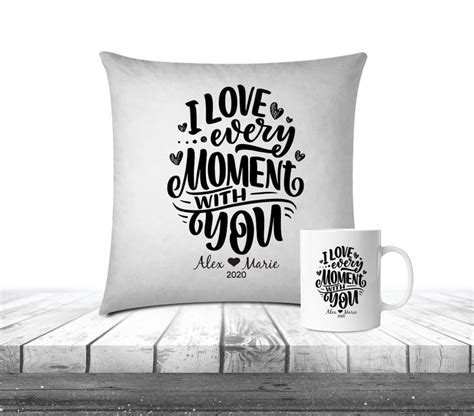 I Love Every Moment With You Mugs Pillows Pillow Size