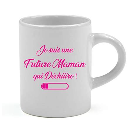 Mini tasse expresso Je suis une Future Maman qui Déchiiire Cadeau