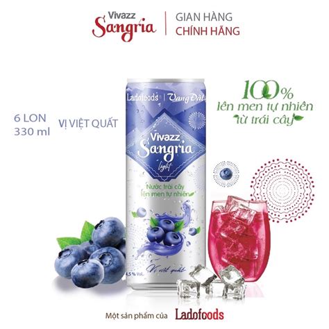 nước trái cây lên men vivazz sangria 330ml Shopee Việt Nam