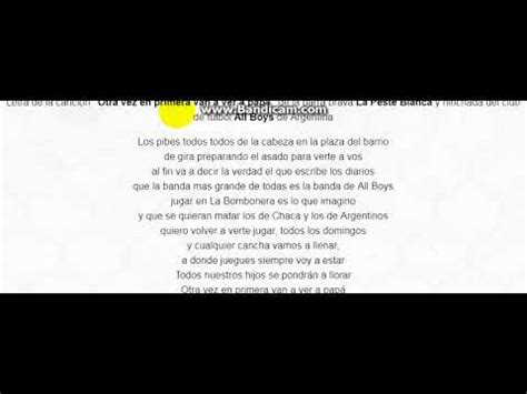 Otra Vez En Primera Van A Ver Papa Letra Youtube