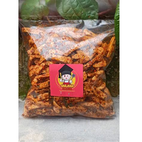 Jual Basreng Stik Pedas Daun Jeruk Ukuran 250 Gram Shopee Indonesia