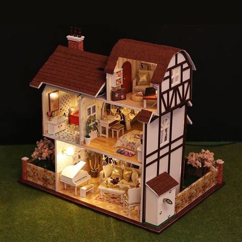 Miniature Bricolage Maison De Poup E Kit Maison Fleurie Avec Etsy