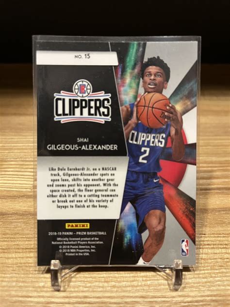 Yahoo Shai Gilgeous Alexander Panini Pri