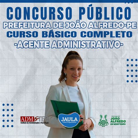 Agente Administrativo Adm Tec Jo O Alfredo Pe Jaula Cursos Ne