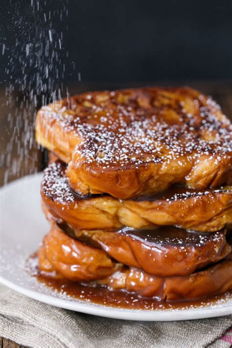 Boozy Salted Caramel French Toast Love And Olive Oil