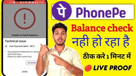 Phonepe Balance Check Problem Technical Issue In Phonepe Unable To