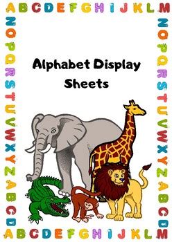 Alphabet Display Sheets, Alphabet Display Posters, Alphabet Display Cards