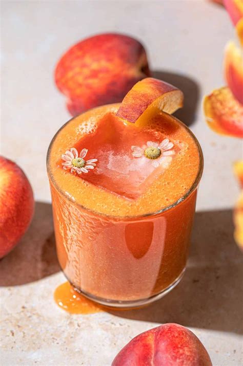 How To Make Fresh Peach Juice And Easy Peach Nectar