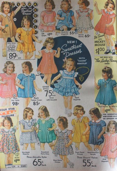 1930s Childrens Fashion Girls Boys Toddler Baby Costumes