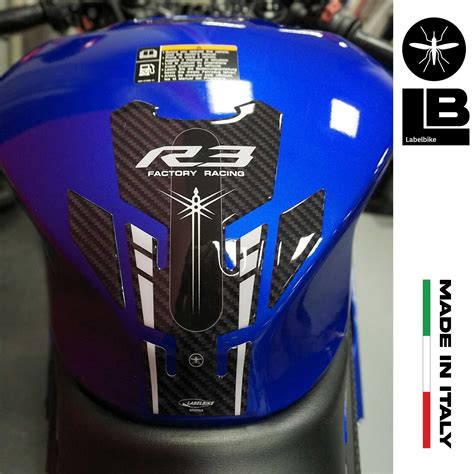 Paraserbatoio Gel 3D Protezione Serbatoio X Moto Compatibile Yamaha R3