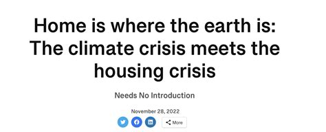 Home Is Where The Earth Is The Climate Crisis Meets The Housing Crisis The Rabble Toronto