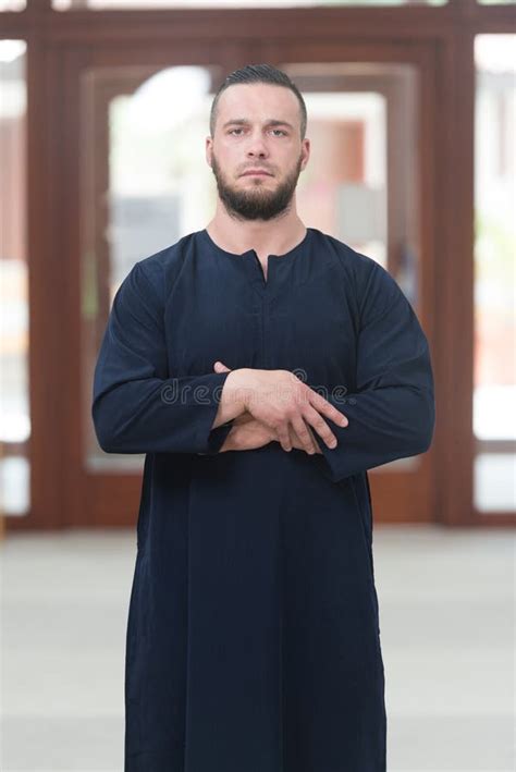 Humble Muslim Man Is Praying In The Mosque Stock Image Image Of Islam