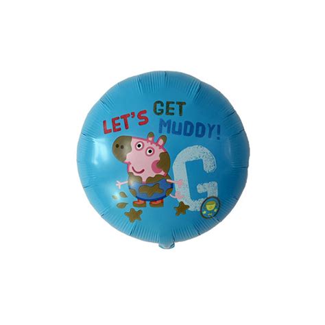 Peppa Pig George Muddy Puddle Foil Balloons - Seasons Gift Channel Australia