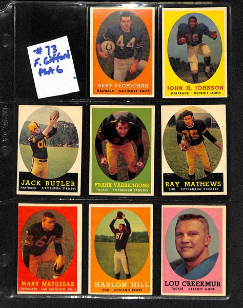 Lot Detail Topps Football Complete Card Set W Brown Rc