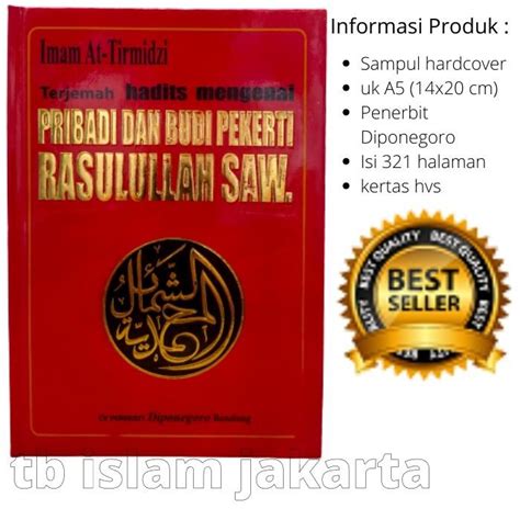 Jual Buku Terjemah Hadits Mengenal Pribadi Dan Budi Pekerti Rasulullah