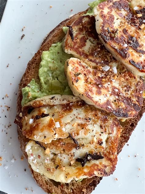 Halloumi Avocado Toast Tiny Red Kitchen