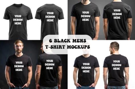 Black T Shirt Mockups Bundle For Mans Graphic By Sayed Graphics