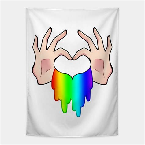 Gay Pride Lgbt Rainbow Flag Heart Unity Lgbt Tapestry Teepublic