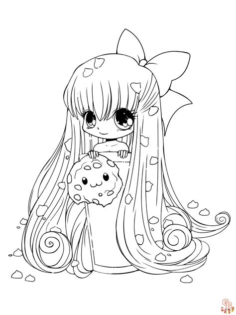 Free Printable Anime Girl Coloring Pages By Gbcoloring Off