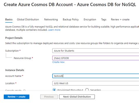 How To Setup Azure Cosmos Db Geeksforgeeks