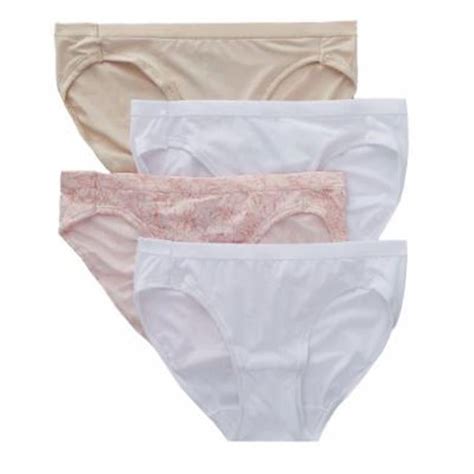 Hanes Hanes Ultimate Womens Cool Comfort Microfiber Bikini Underwear 4 Pack