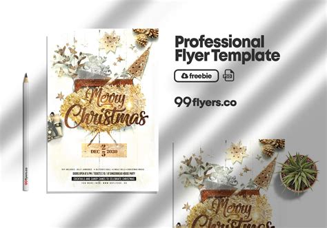 Magic Christmas Event Flyer Free Psd Template 99flyers