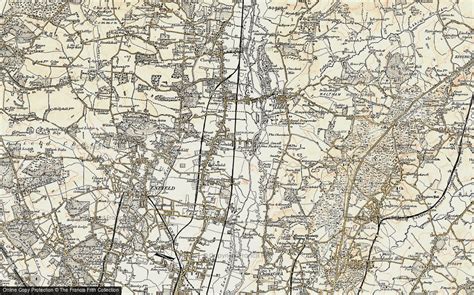 Historic Ordnance Survey Map Of Enfield Lock